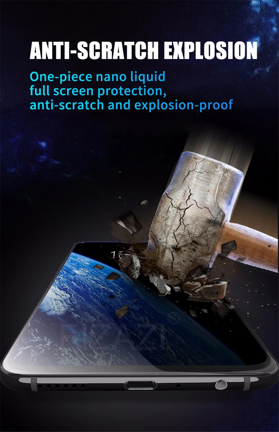1 2 мл нано жидкое Закаленное стекло протектор экрана олеофобное покрытие пленка универсальная для iPhone samsung huawei Xiaomi P30 S10 A50