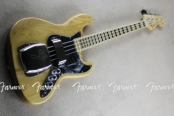 

Top quality /Tiger maple blue/4 string Electric bass/maple neck/electric bass guitars/Customizable trademark logo.