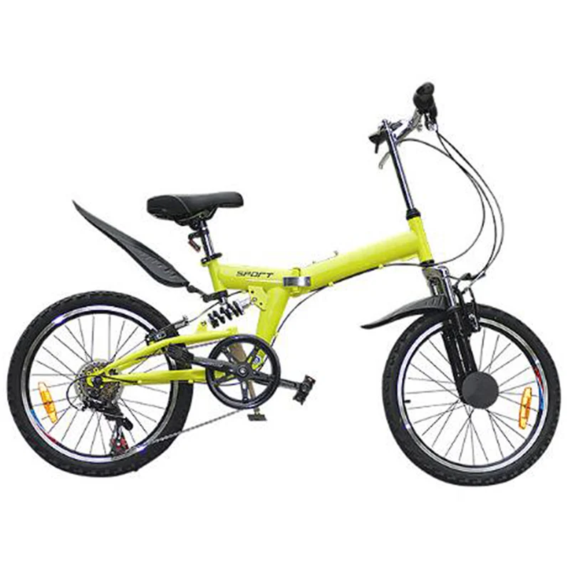 Clearance Folding Gift Variable Speed Shock Absorber Bicycle New 20-inch Single-fold Folding Bicycle 0