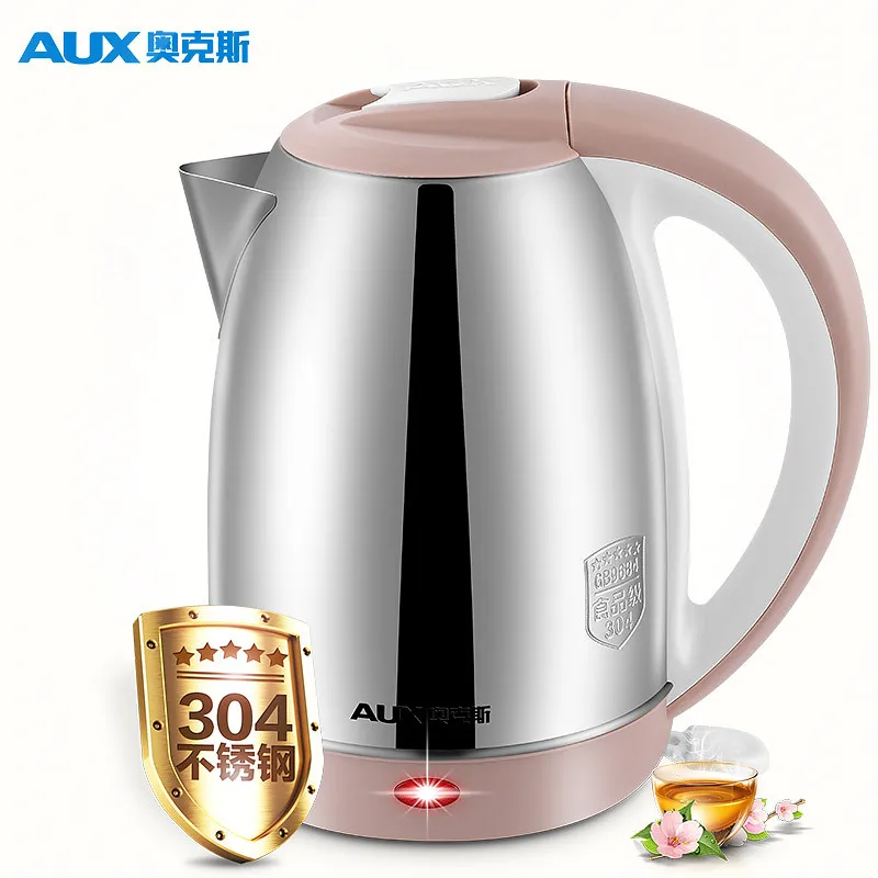 220V AUX 1.7L Electric Kettle Portable Anti-scald Fast Heating Electric Kettle Auto-Off Function For Family Office Travel 220V AUX 1.7L Electric Kettle Portable Anti-scald Fast Heating Electric Kettle Auto-Off Function For Family Office Travel