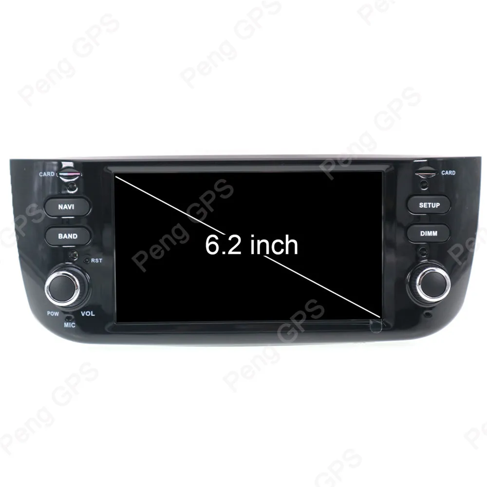 Top 8 Core 2 Din Car Radio Android 9.0 for Fiat Punto 2009-2015 Linea 2012 + GPS Navigation CD DVD Player Autostereo Multimedia Unit 4