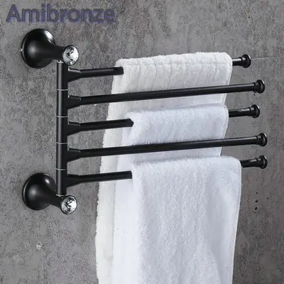 B701 серия Черная краска из нержавеющей стали, аксессуары для ванной комнаты, вешалка для полотенец, держатель для бумаги, мыльница, держатель для щетки, крючок для халата - Цвет: 5 Towel Bar only