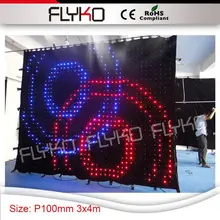 Светодиодный светильник ing bar портативный светодиодный светильник гибкий мягкий светодиодный фон P100mm 3X4m видеоэкран