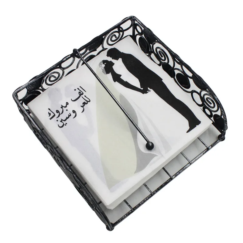 

Artistic Bride Printed Tissue Feature Decoration Paper Napkins For Wedding & Party 20Pcs/lot Table Napkin