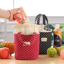 Cartoon Dot font b Lunch b font font b Bags b font Thermal Insulated Cooler font
