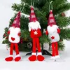 2022 Noel más nuevo Navidad muñecas de Ángel Santa Claus colgante adornos árbol de Navidad decoraciones para el hogar los niños Natal regalo de artesanía ► Foto 3/6