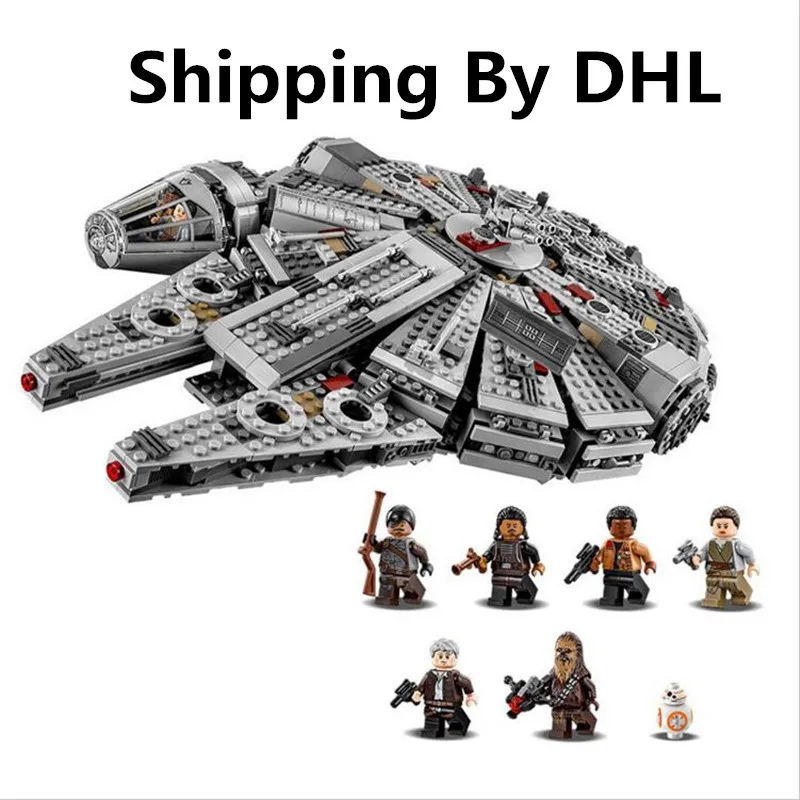 

2016 Star Wars Millennium Falcon Outer Space Space Ship Building Blocks Model Toys Christmas Gift for Children Compatible Lepin