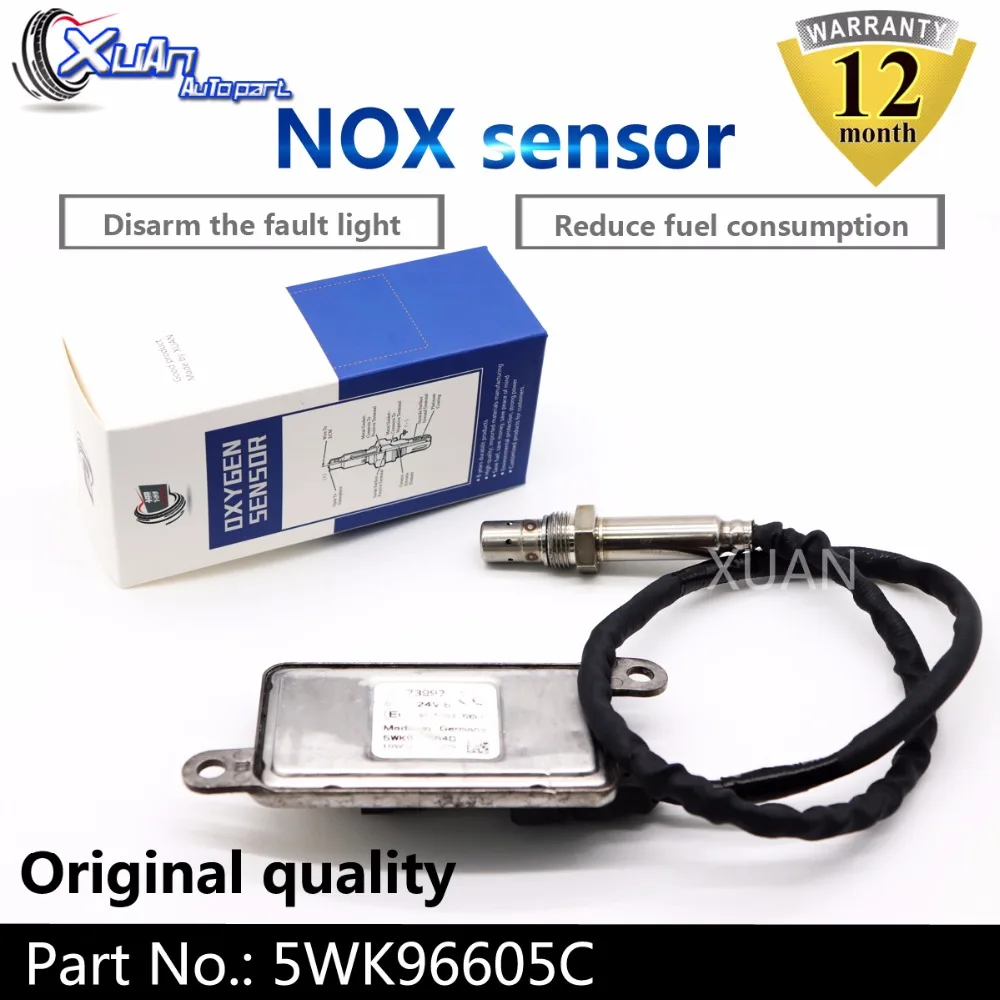 

XUAN Nitrogen Oxide NOX Sensor For Volvo Road Trucks Coach FH12 DAF-XF-105 Renault 21473997 5WK96605C Car accessories