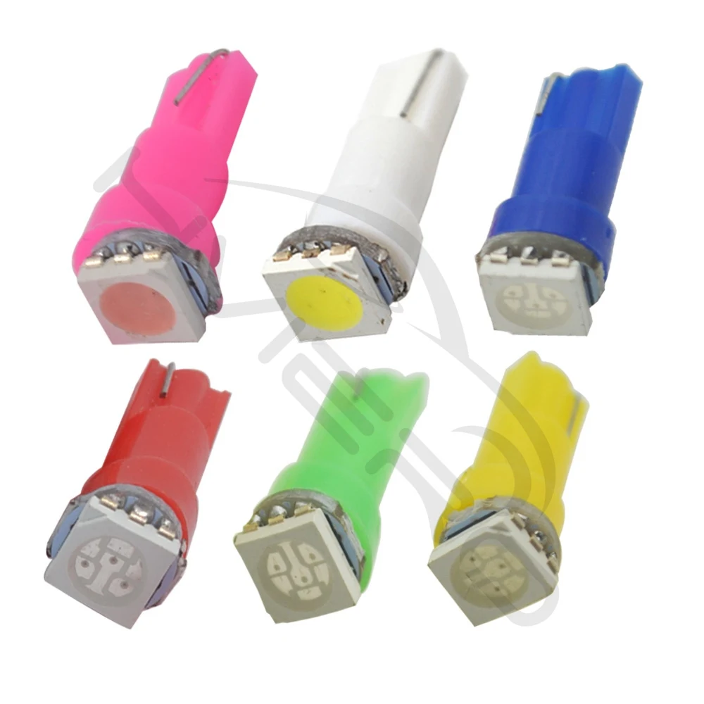 10X T5 5050 1SMD приборные огни приборная панель предупреждающий индикатор белый