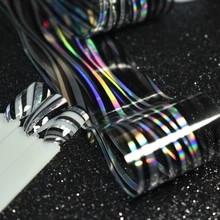 1 рулон 100x4 см лак для ногтей пленка для переноса клея Типсы наклейка Черный Серебряный Прозрачный Ветер Стиль