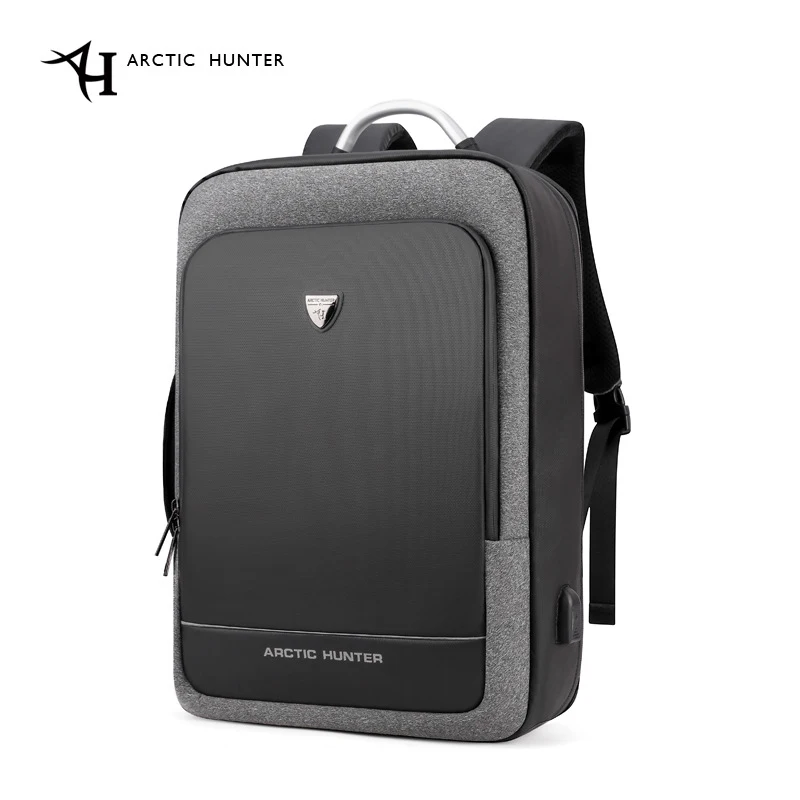 Продажа ARCTIC HUNTER 17 дюймов USB Водонепроницаемый Противоугонный ноутбук мужские сумки спортивные путешествия бизнес ноутбук Мужской рюкзак школьный ...