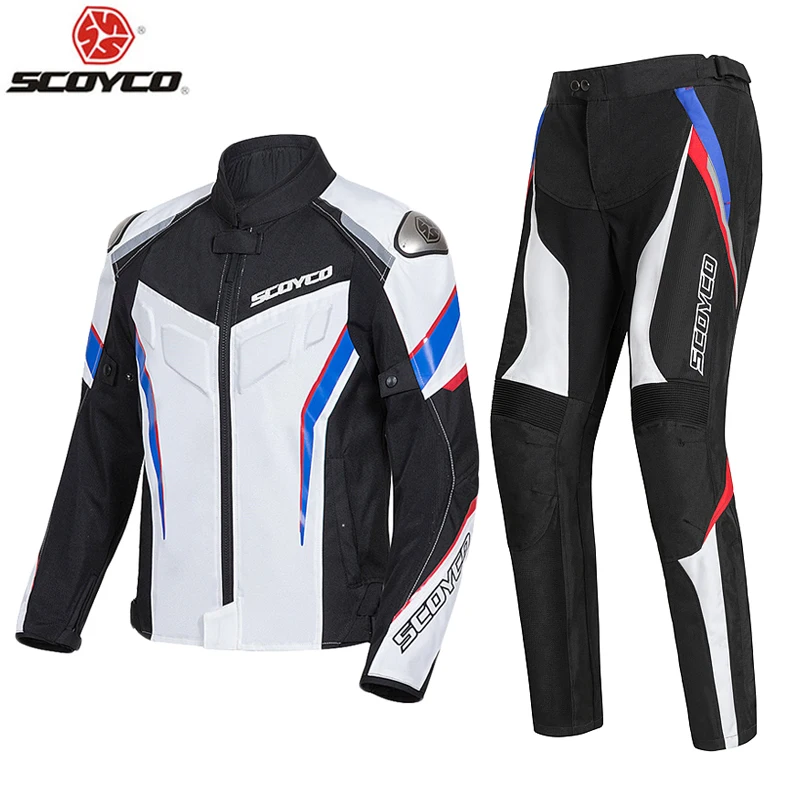 

SCOYCO Motorcycle Jacket Protective Gear Reflective Summer Motocross Breathable Chaqueta Moto Protection,JK-103