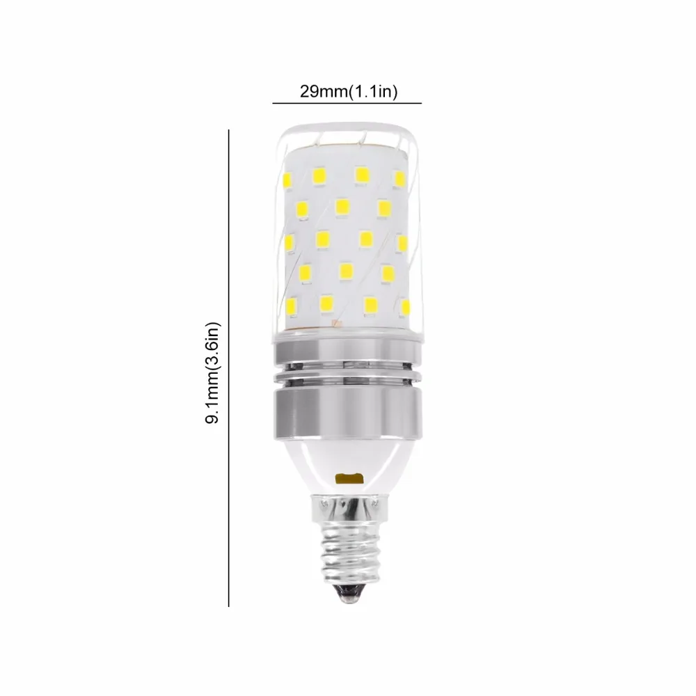 YWXLight E12/E14 светодиодный свет кукурузы 60 Светодиодный 12 Вт равноценной заменой 100 Вт лампа накаливания холодный белый/теплый белый 85-265 V(4 шт