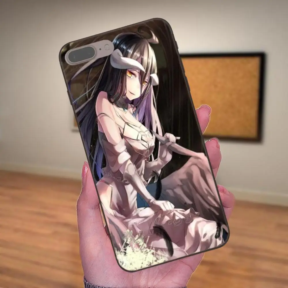 Мягкая TPU Мобильная Сексуальная аниме девушка Overlord Albedo для Xiaomi Mi Mix Max Note 2 2S 3 5X 6 6X 8 9