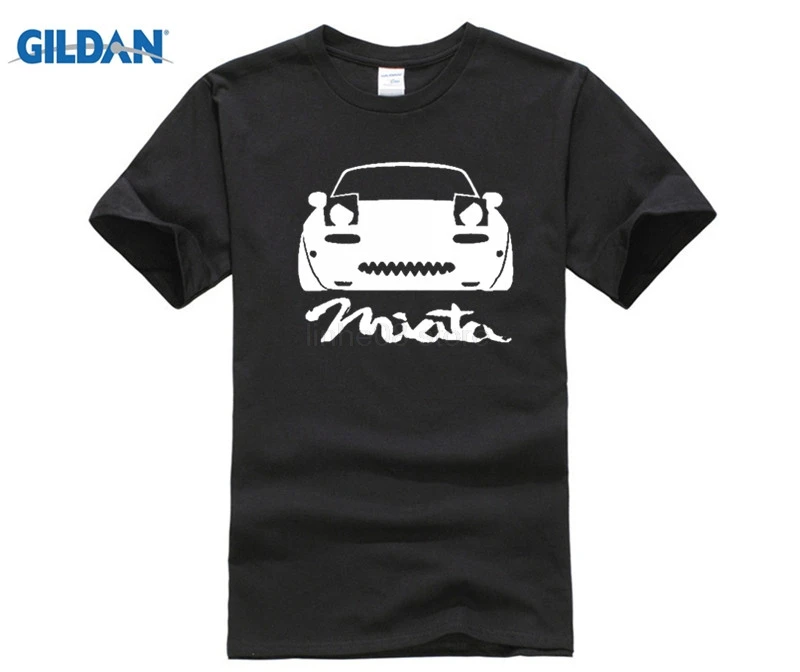 

GILDAN GILDAN Cool T-shirts Designs Best Selling Men Miata Angry Eyes Lowered Racer Speed Mazda T Shirt