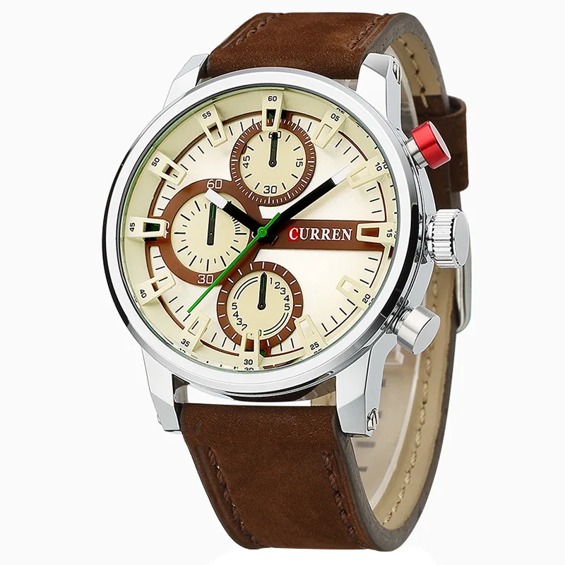 

CURREN Men's Watches Military Luxury Leather Wrist Watches Men Male Waterproof Quartz Watch Clock relogio masculino 8170