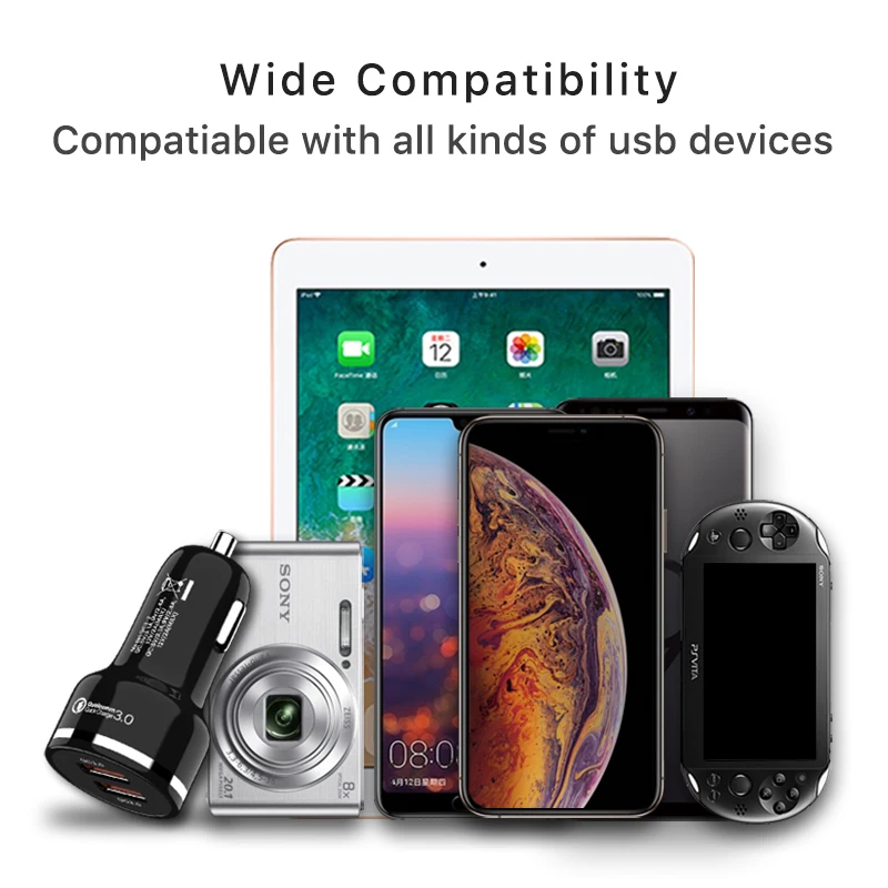 48W Dual Quick Charge 3.0 USB Car Charger (9)