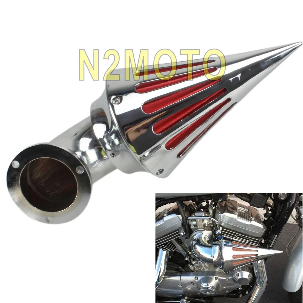 38mm Filtre à Air, Keenso Entrée D'Air Kit De Filtre D'Admission D'Air Froid Universel En Forme De Champignon Pour Moto Voiture Coloré(Red