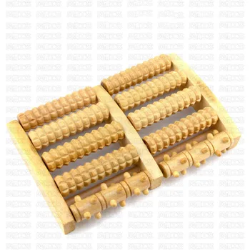 

Dual Wooden Foot Massager Roller Relieves Plantar Fasciitis Heel Arch Pain Stress Relief VF Promotion Price