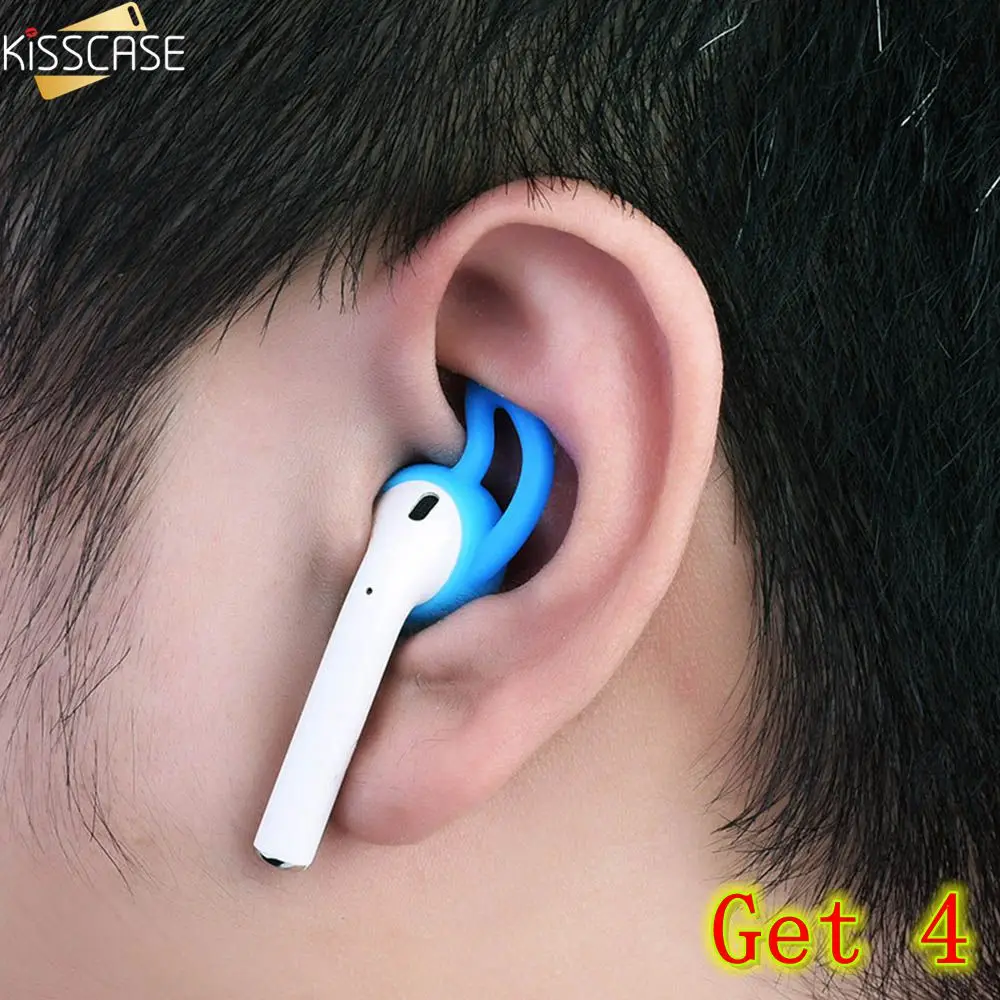 

KISSCASE Silicone Earphone Earplug Accessories For Airpods Shockproof Soft Silicone Earbuds Case Earphone Replacement Earplug