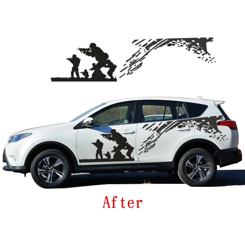 Новый Стайлинг автомобиля для Toyota RAV4 SUV Cool CS армейский боевой автомобиль наклейка