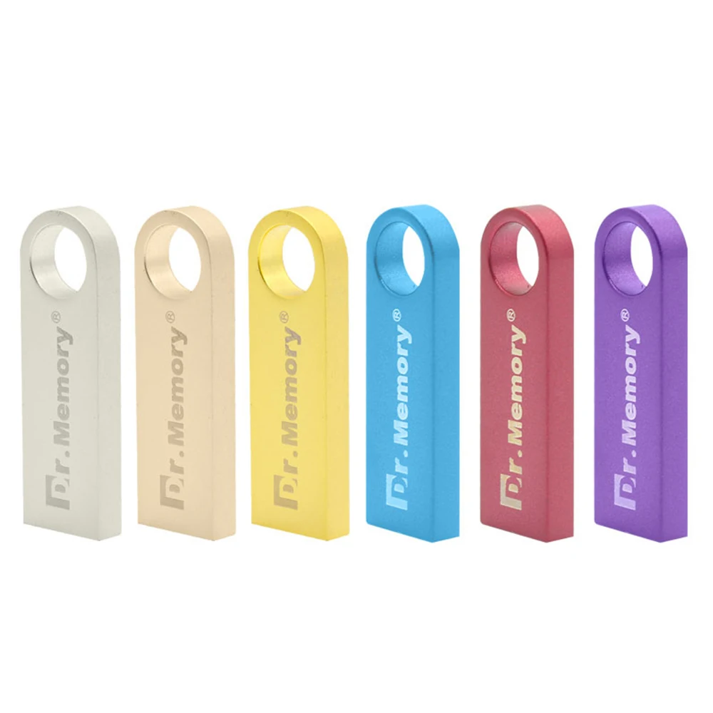 

Metal USB Flash Drives 32GB Colorful Mini Pendrive 64GB Memory Stick Full Capacity Pen Drive 4GB 8GB 16GB Flash Disk on Key Gift