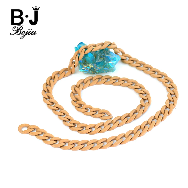 

BOJIU Chain Links DIY Accessories For Jewelry Making 1M Resin Connectors Link Chain Findings Making Bag Chains Necklaces NK1064