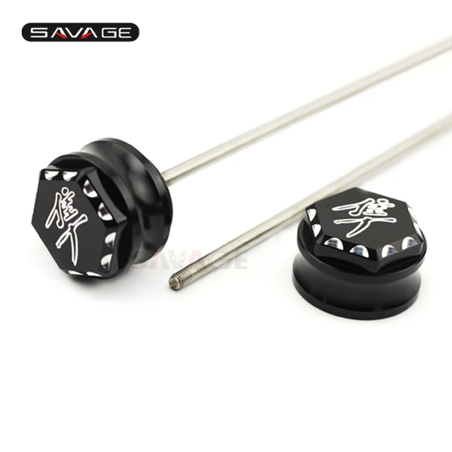 Hex Engraved Ball Cut Edge Front Axle Cap Cover For SUZUKI GSX1300R HAYABUSA GSX 1300R 1999-2018 2014 2015 2016 2017 Caps Covers