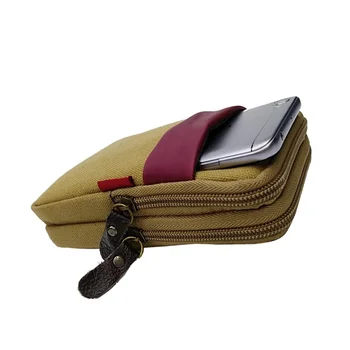 

Hot Sale Outdoor Tactical Camo Hunting Bags Waist bag zipper phone case Mobile Phone Military Belt Pouch Bag attachment