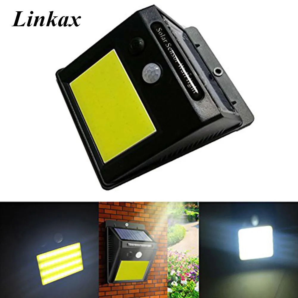 Led Infrared Pir Motion Sensor 48 Cob Led Solar Power Wall Lamp