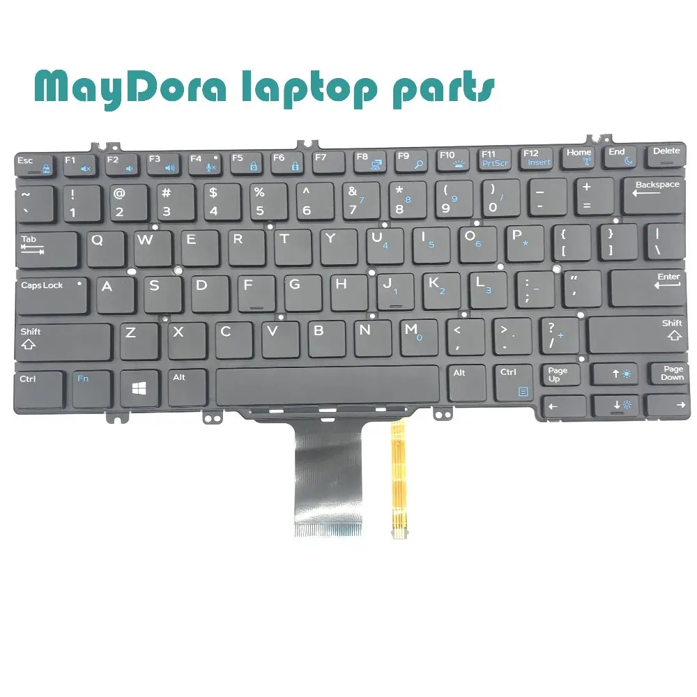 Новые оригинальные запчасти для ноутбуков DELL LATITUDE 5280 5290 7280 7290 клавиатура с