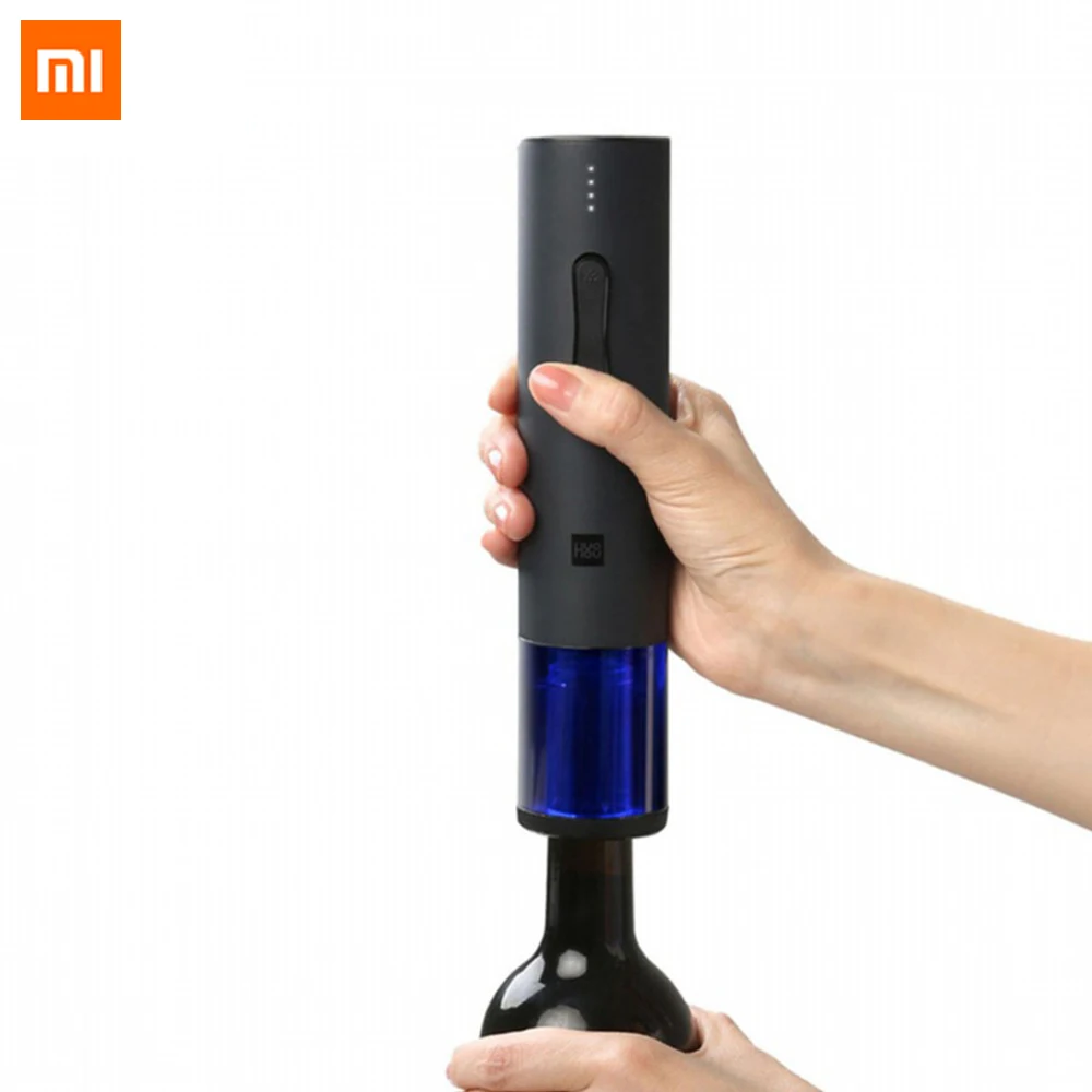 

Xiaomi Mijia Huohou Automatic Red Wine Bottle Opener Electric Corkscrew Foil Cutter Cork Out Tool For Xiaomi Smart Home Kits