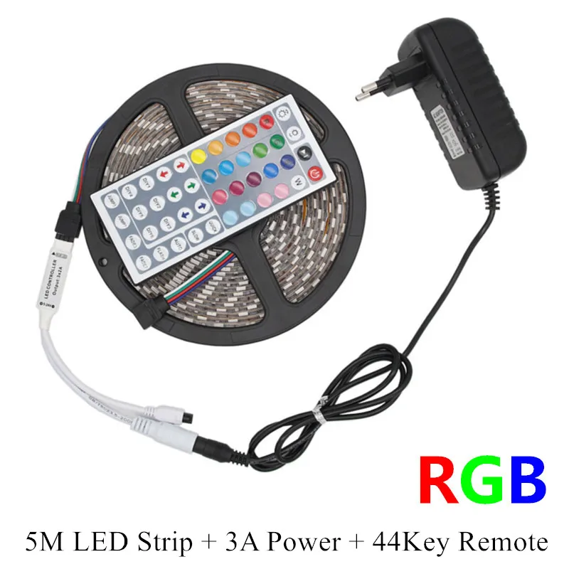 SMD5050 RGB светодиодный светильник 5 м 60 s/M DC 12 В лента диод гибкий водонепроницаемый