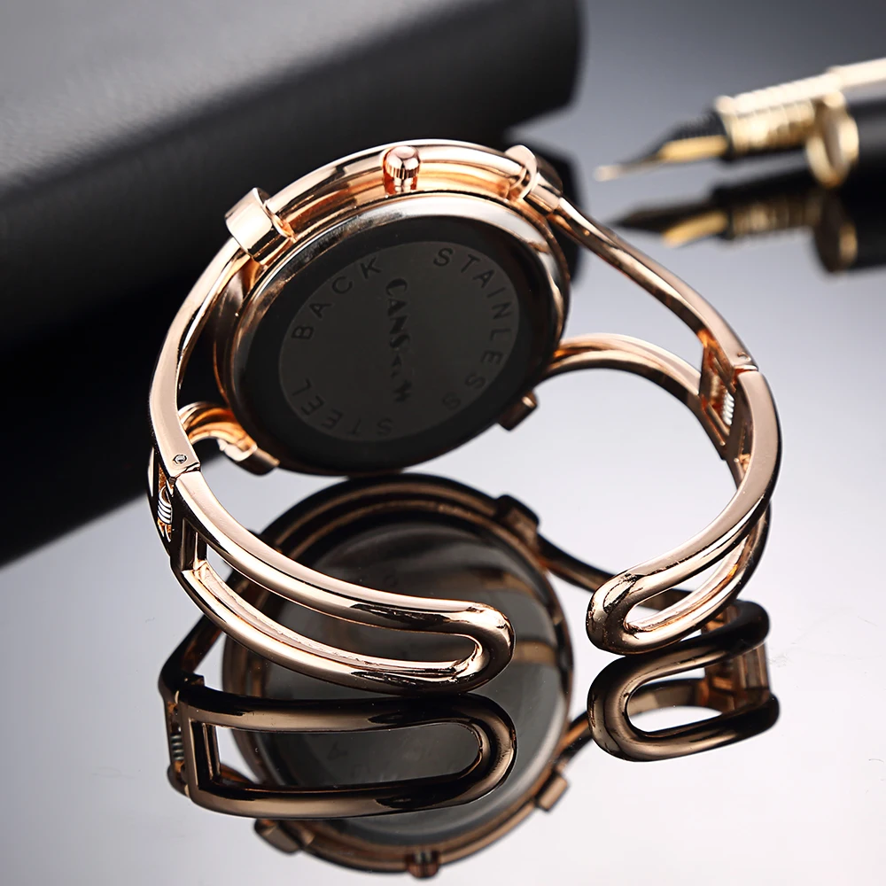 Элитный бренд горный хрусталь часы Для женщин Нержавеющая сталь браслет часы дамы кварцевые платье золотые часы reloj mujer saat