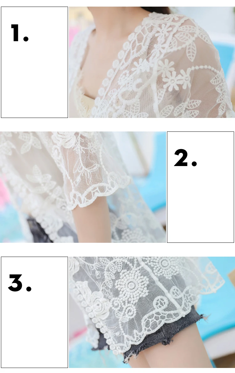 Sexy Crochet beach V Neck Cover Up Split Swimwear Summer Outings Swimsuit See-through Cover Ups Women Beach Wear Dress (3)