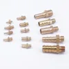 LOT 5 Hose Barb I/D 2.5mm 3mm 4mm 5mm 6mm 8mm 10mm x Metric M5 M6 M8 M10 M12 Male Thread Brass Splicer Coupler Connector Fitting ► Photo 2/4