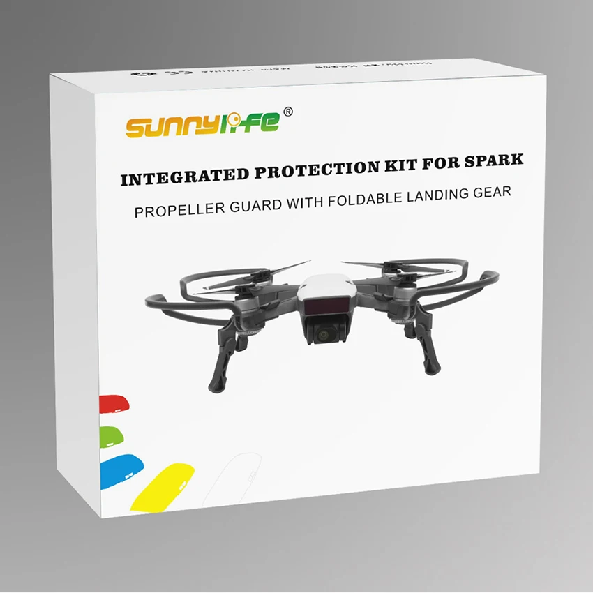 Sunnylife 2in1 DJI Spark 4730F пропеллер 4,7 дюймов реквизит защиты защитное кольцо с складной для приземления стабилизатор аппарата
