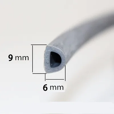 6 м/лот E/D/I Тип силиконовой резины уплотнительная полоса для двери/окна Звукоизоляционная лента самоклеящаяся лента