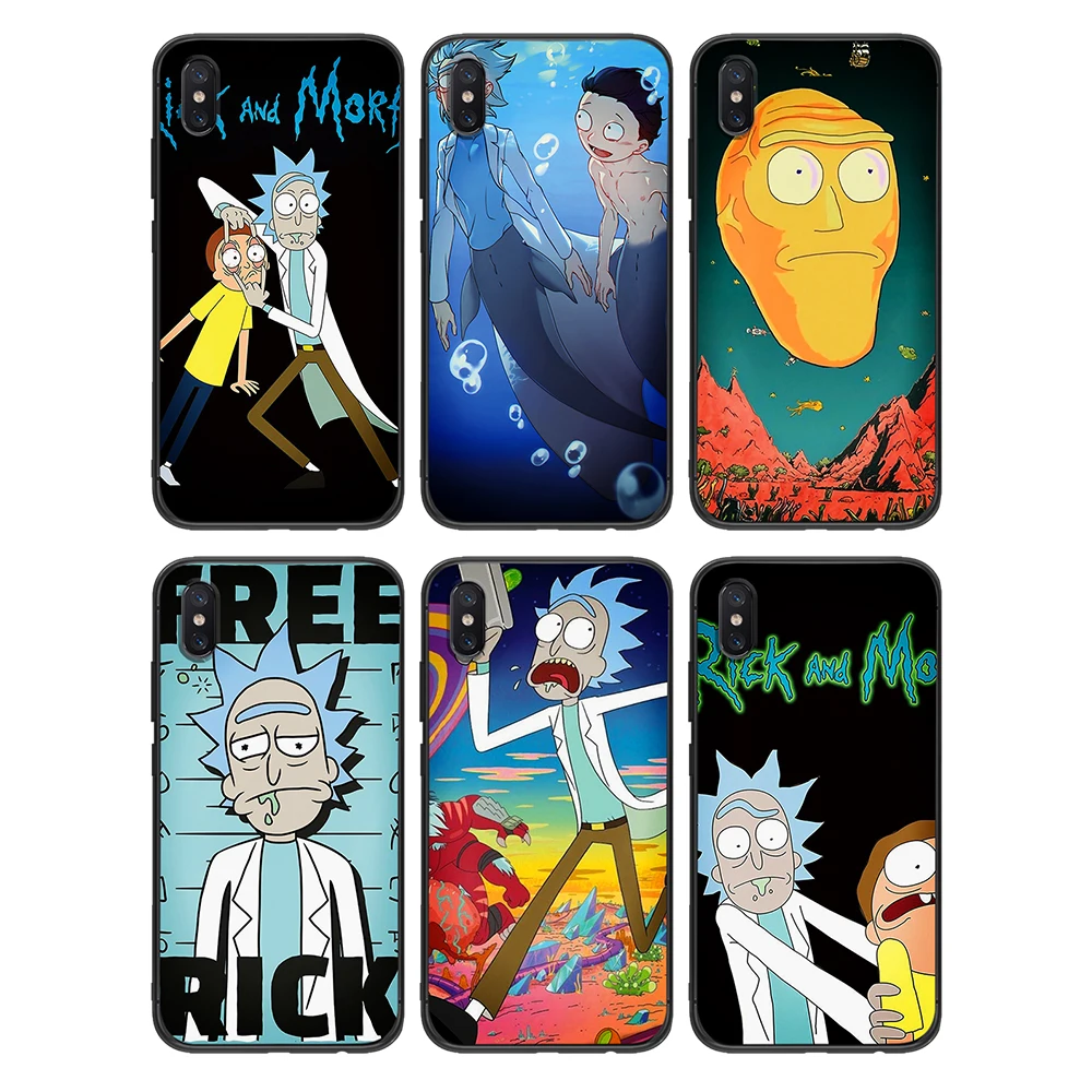 Мягкий ТПУ чехол Rick and Morty для Xiaomi Redmi Mi6 8 9 A1 A2 F1 Plus 5/5 M8 Lite силиконовый задней панели