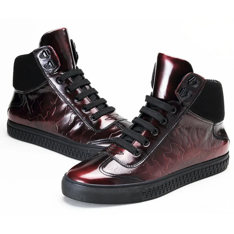 Winter Echt Designer Punk Männer Casual Candy High Gray Fashion Flache Trainer Rot Schuhe 2019 red Mens Farbe Herbst Sneakers Leder Top Grau nH0t0rwBq