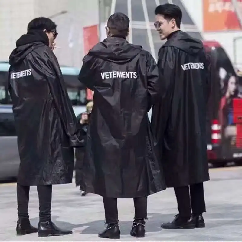 Новинка 2018 хип-хоп kanye west модная с буквенным принтом Vetements негабаритная для мужчин