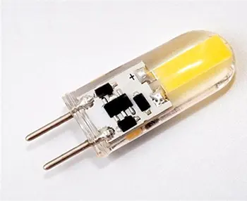

50PCS High Brightness GY6.35 4W COB LED Corn Lamp AC/DC 12V Silicone Crystal Spotlight Bulb Dimmable White Warm White 360 degre