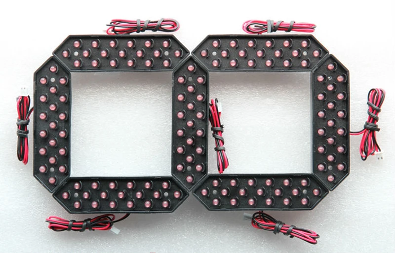 2 10 Inch Red Color 7 Seven Segment LED Digital Number Display Module