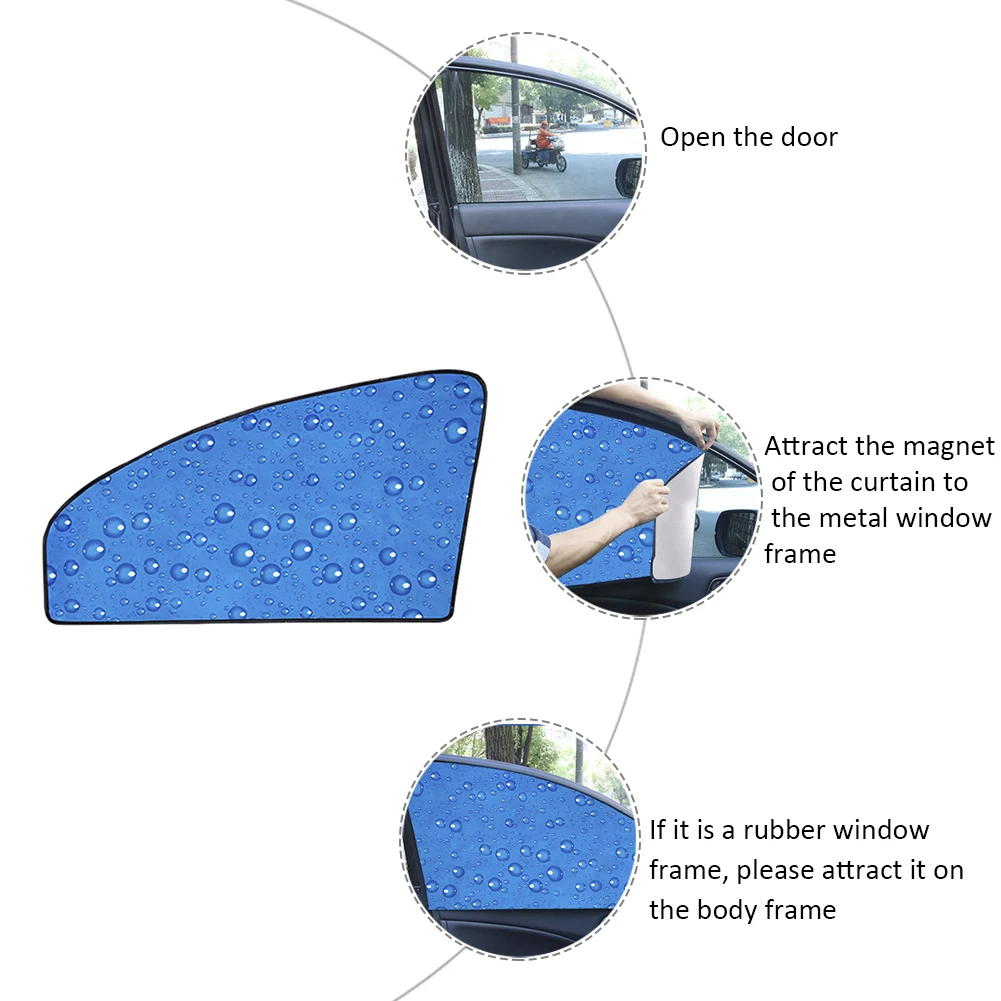 1 шт. один Слои адсорбции автомобиль Магнитная боковое окно Зонтики Авто солнце оттенки козырек от солнца УФ-защита окна автомобиля Шторы
