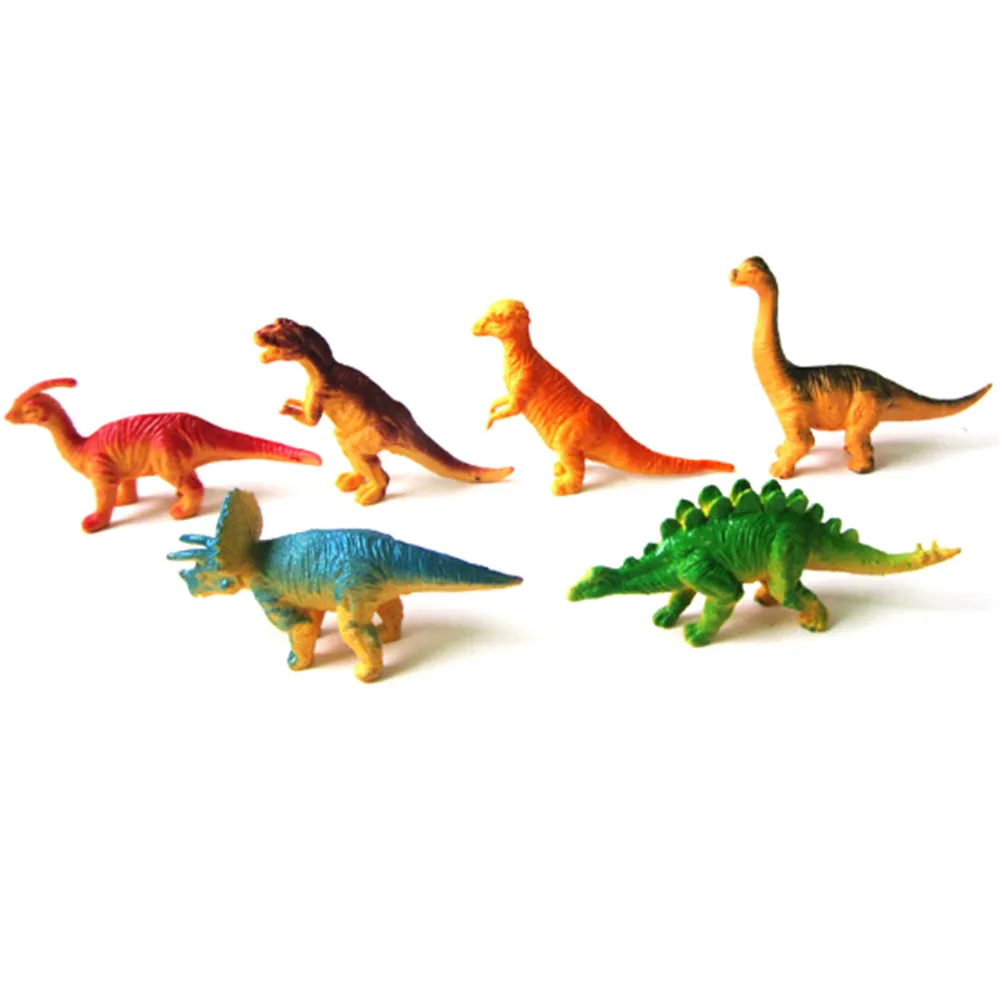 6pcs Large Assorted Dinosaurs Toy Plastic Figures Simulation Model Dinosaur RR