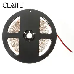 CLAITE 5 м 24 Вт 1200-1800Lm 300 светодиодный s SMD 3528 чистый белый теплый белый гибкий Светодиодные ленты свет Водонепроницаемый DC12V широко Применение