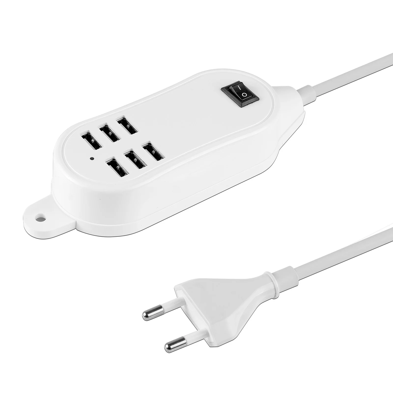 

Multiple 6 Ports USB Charger HUB 25W 5A Desktop EU/US Plug Wall Socket Charging Extension Socket Power Adapter for Phone Tablet