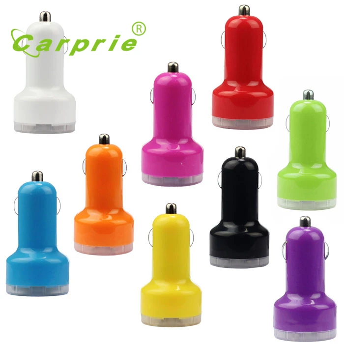 Auto smart font b car b font styling 2 Port 12V 5 v USB DC font
