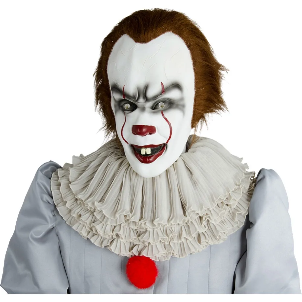 Стивен Кинг это Pennywise Карнавальный костюм для взрослых мужчин и женщин костюм клоуна на Хеллоуин карнавальный для взрослых полный комплект