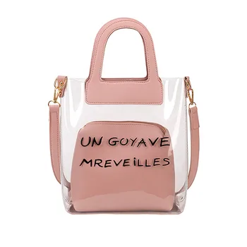 

Women Transparent jelly bag Crossbody Bag Cute Candy Waterproof Messenger Beach Bag Women shoulder bag bolsa feminina